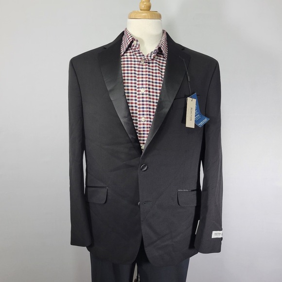 Kenneth Cole Reaction Men's Tux Tuxedo Jacket Two Button Techni-Cole‎ 44R NEW - Picture 1 of 15